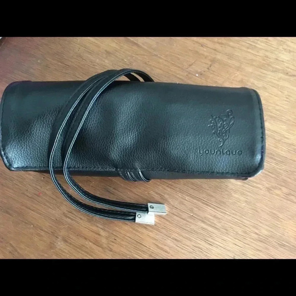 NIB • Younique leather makeup brush roll - Picture 2 of 2